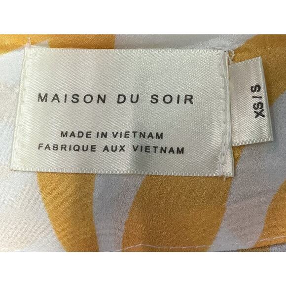 Maison Du Soir The Magnolia Luxe Robe Komono Seim Cover Beach Resort XS/S - Picture 3 of 3